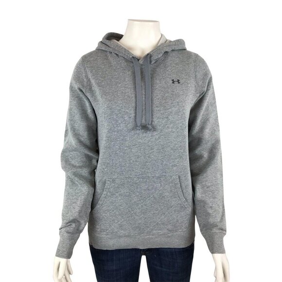 Under Armour Womens Hoodie XS Loose Cold Gear Gray Sweatshirt - Picture 1 of 8